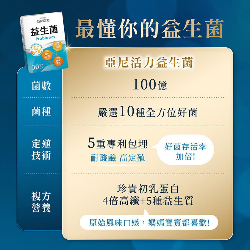 【孕婦推薦】亞尼活力益生菌粉|輕巧隨身包