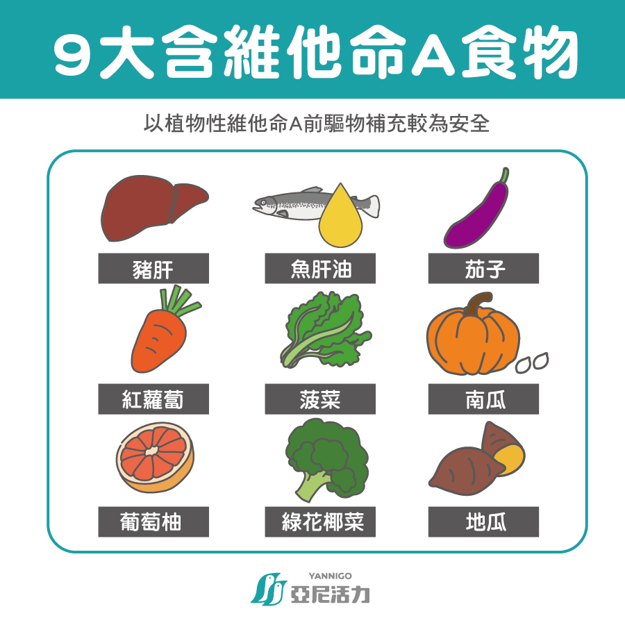 9大維他命A食物孕婦要補充維他命A植物性