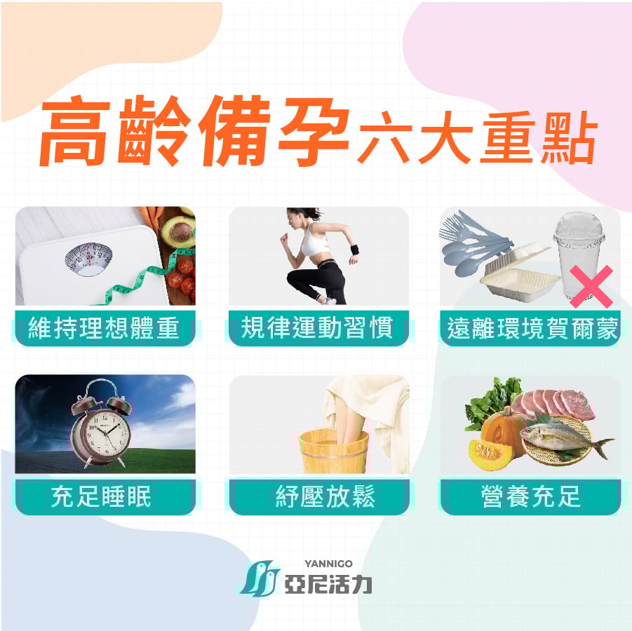 高齡備孕六大重點