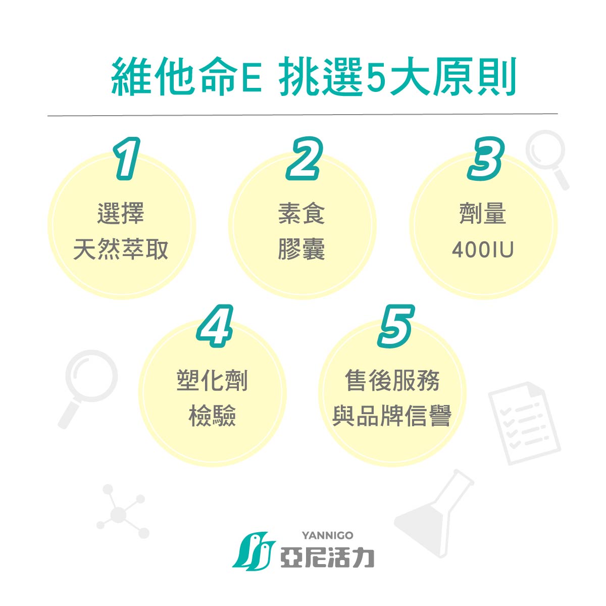 維他命E挑選5大原則