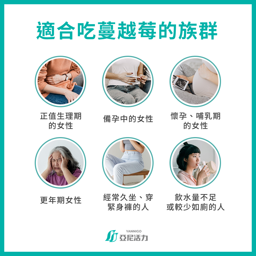 適合吃蔓越莓的族群 適合吃蔓越莓的族群