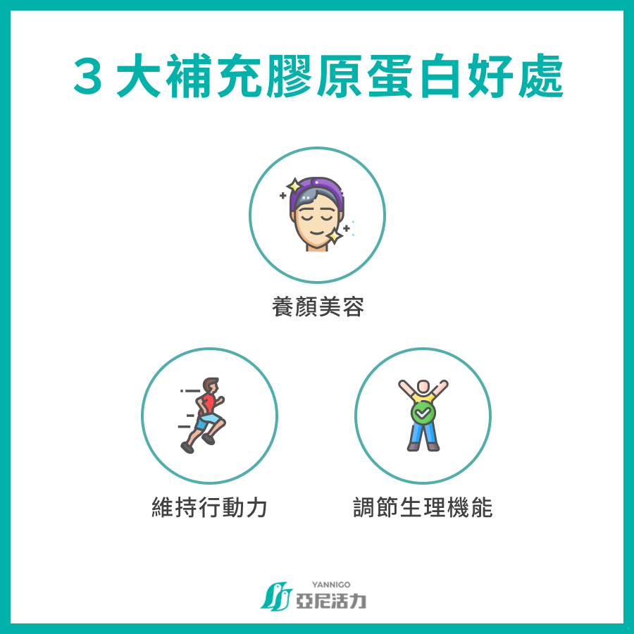 3 大補充膠原蛋白好處 養顏美容 維持行動力 調節生理機能