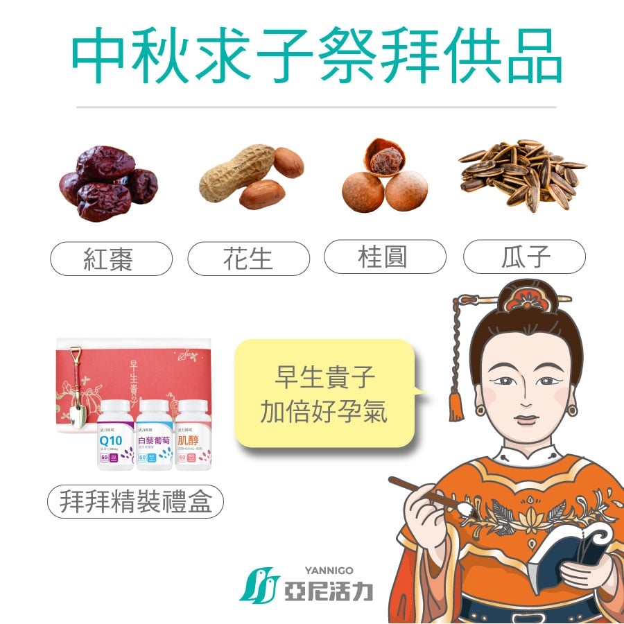 中秋求子祭拜供品